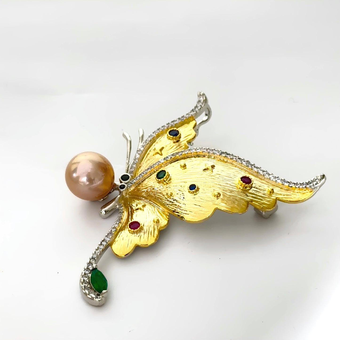 Golden Butterfly Brooch