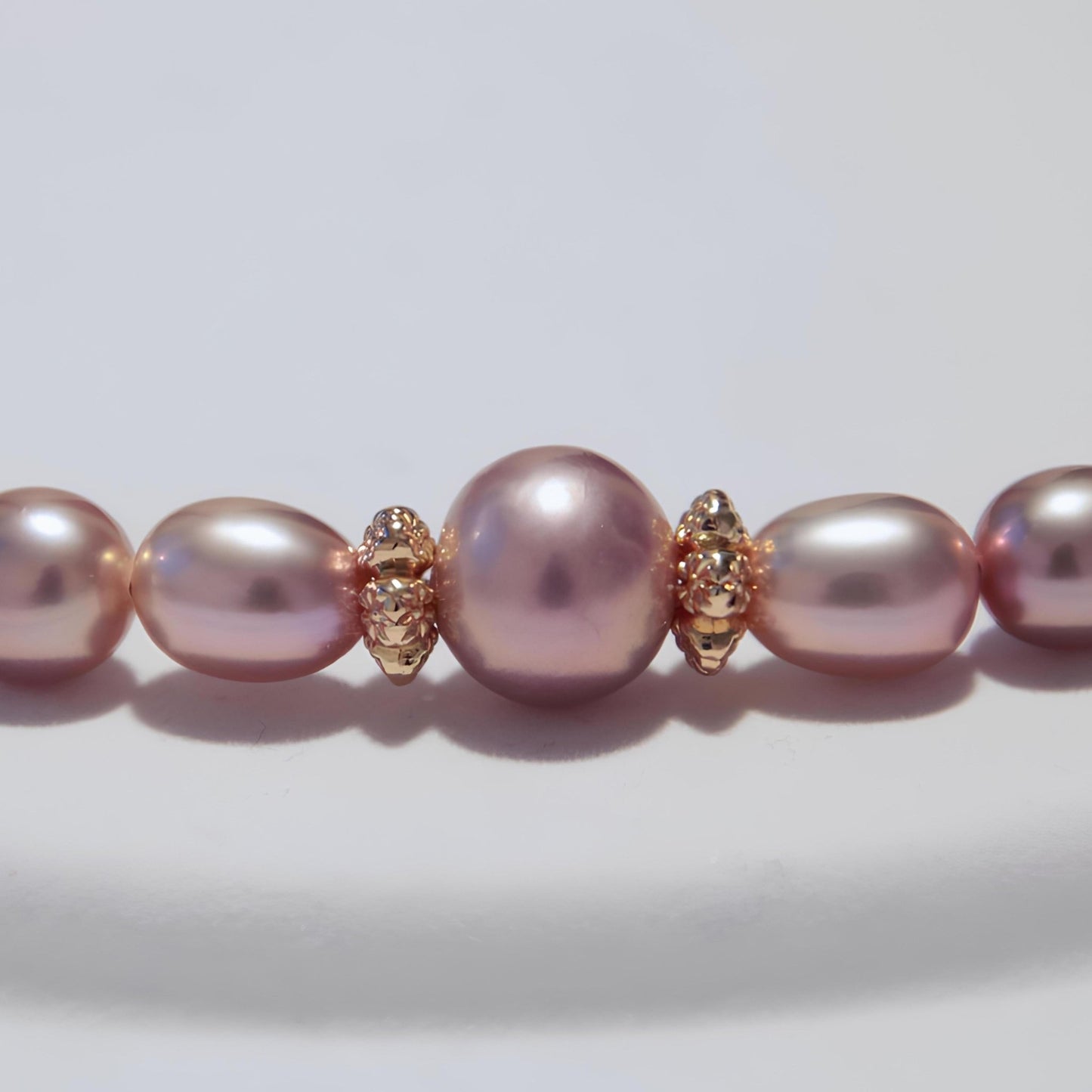 Metallic Pearl Necklace - Tricky Lucky