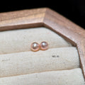 5mm Metallic Orange Freshwater Pearl Stud Earrings
