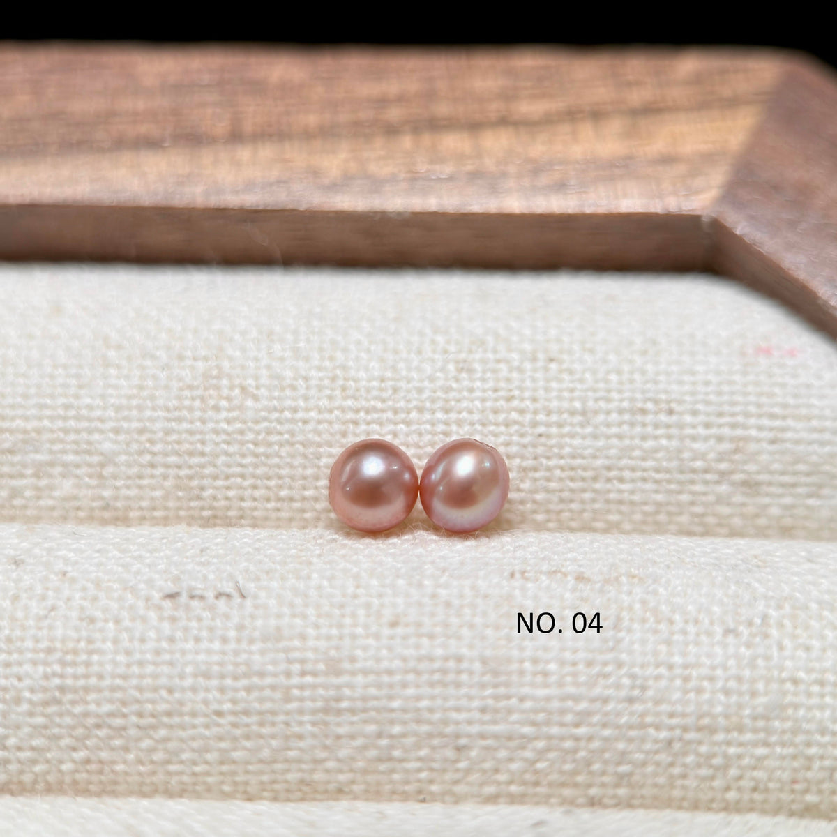 5mm Metallic Orange Freshwater Pearl Stud Earrings