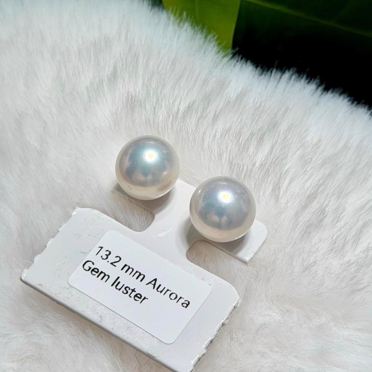 13.2mm White Pearl Stud Earrings – Aurora Luster Minimalist Large Pearls