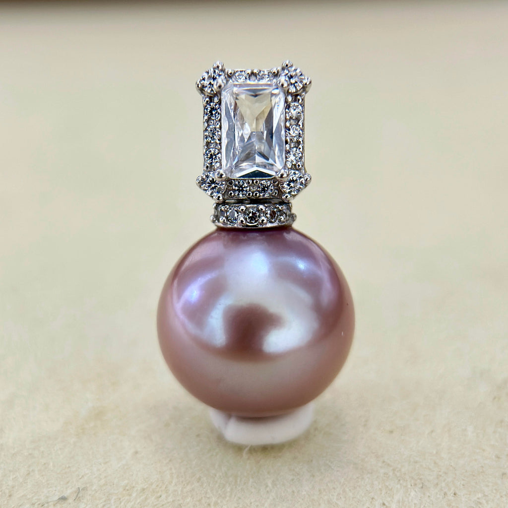 13mm Deep Purple Pearl Pendant