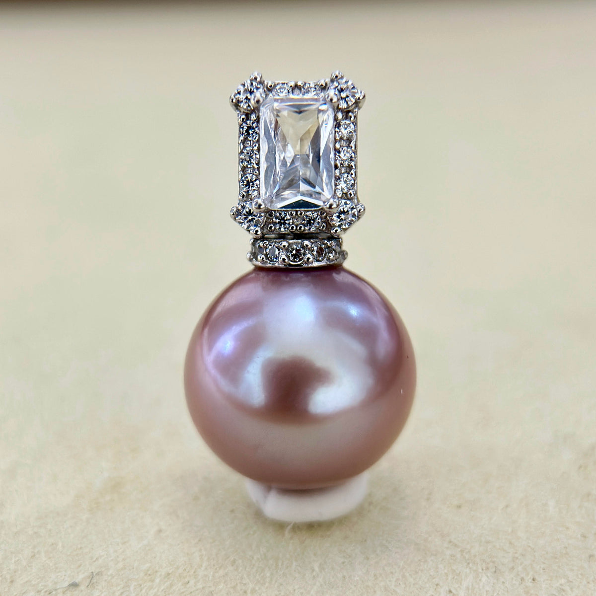 13mm Deep Purple Pearl Pendant