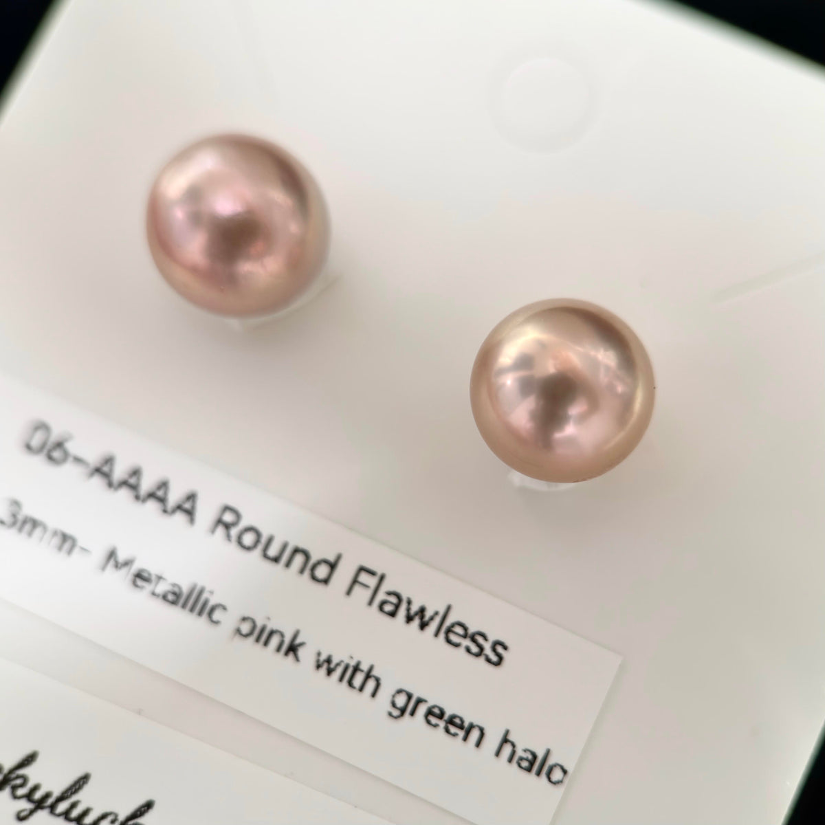 Natural Freshwater Pearl Stud Earrings | 10–13mm Pink, Purple & Metallic Pearls | Choose Your Pair