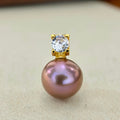 12.2mm Red Purple Pearl Pendant