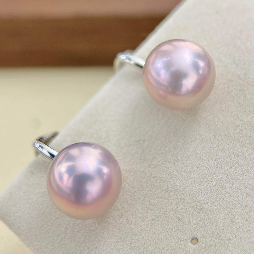 12mm Soft Pink Pearl Clip-On Earrings