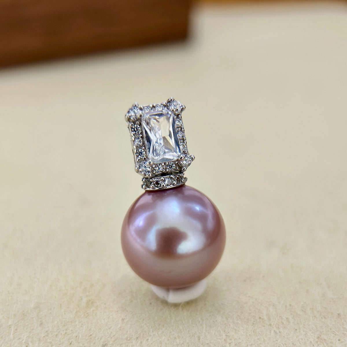 13mm Deep Purple Pearl Pendant