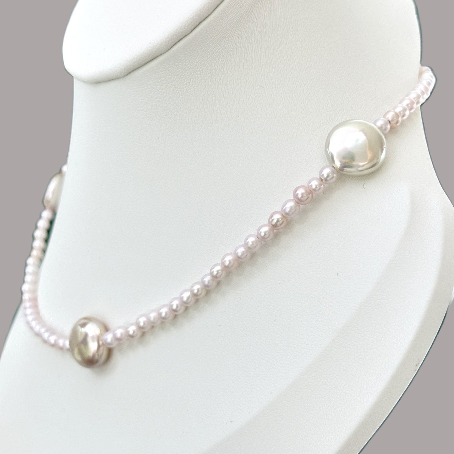 Sakura Pink Baroque Pearl Necklace