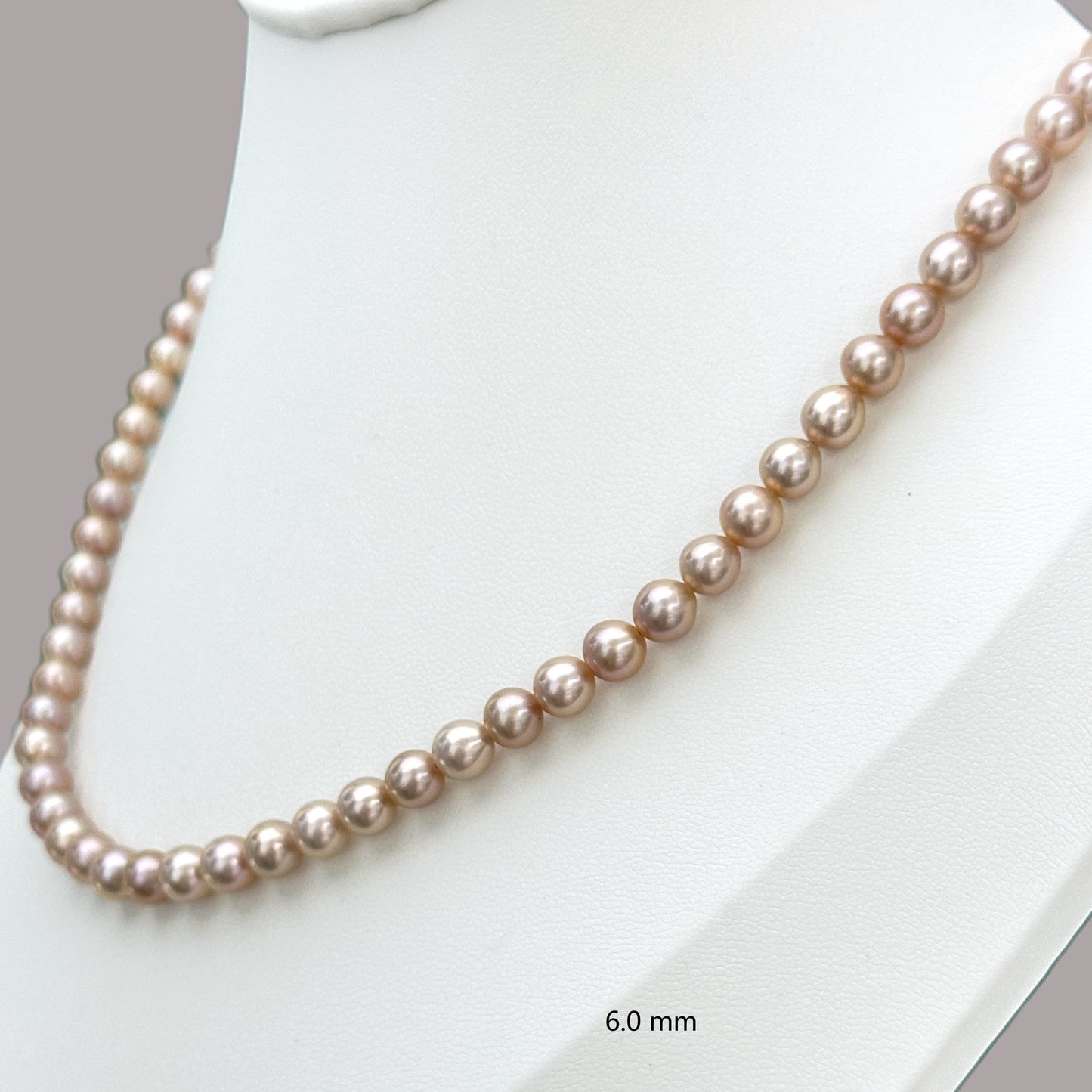 Metallic Orange Pearl Necklace