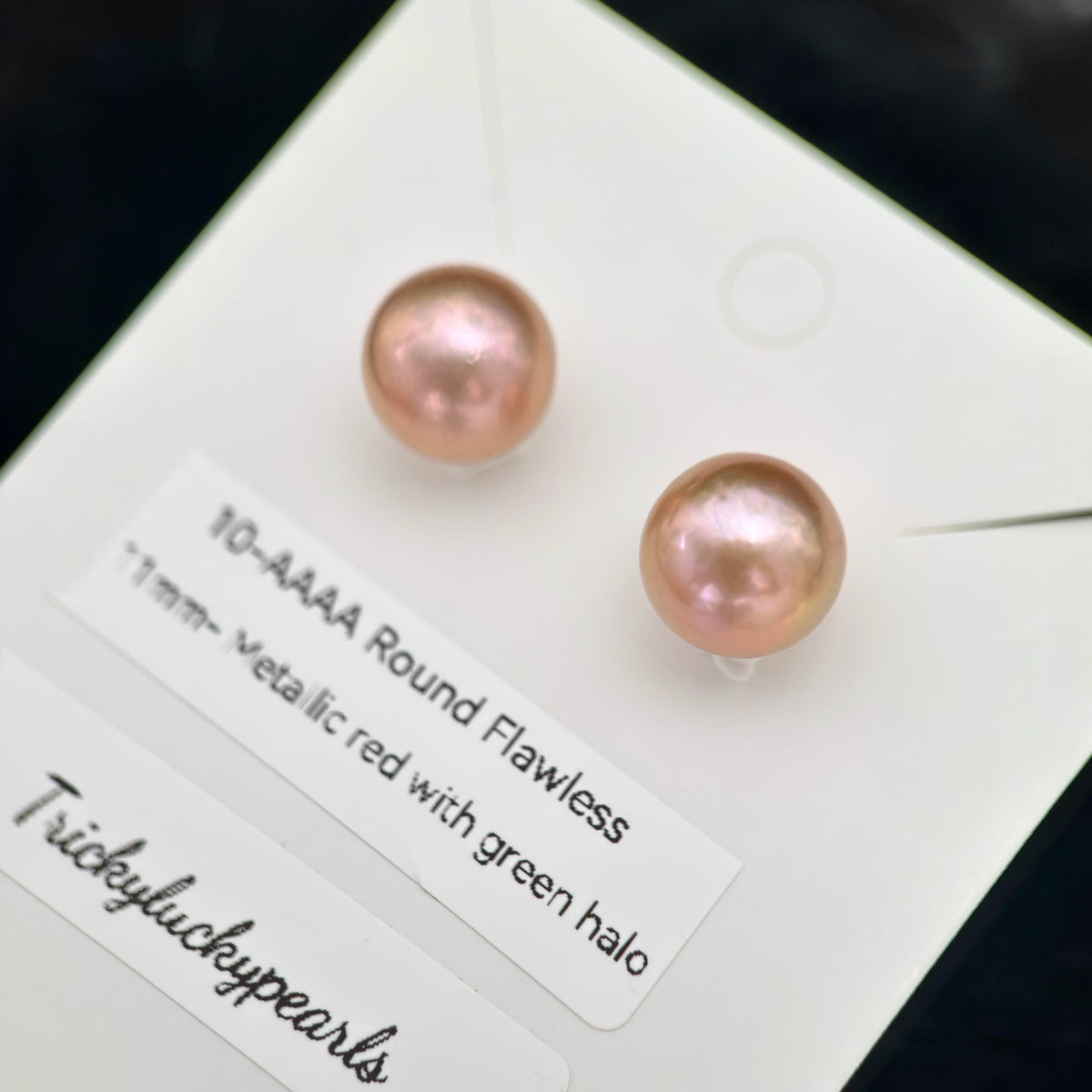 Natural Freshwater Pearl Stud Earrings | 10–13mm Pink, Purple & Metallic Pearls | Choose Your Pair