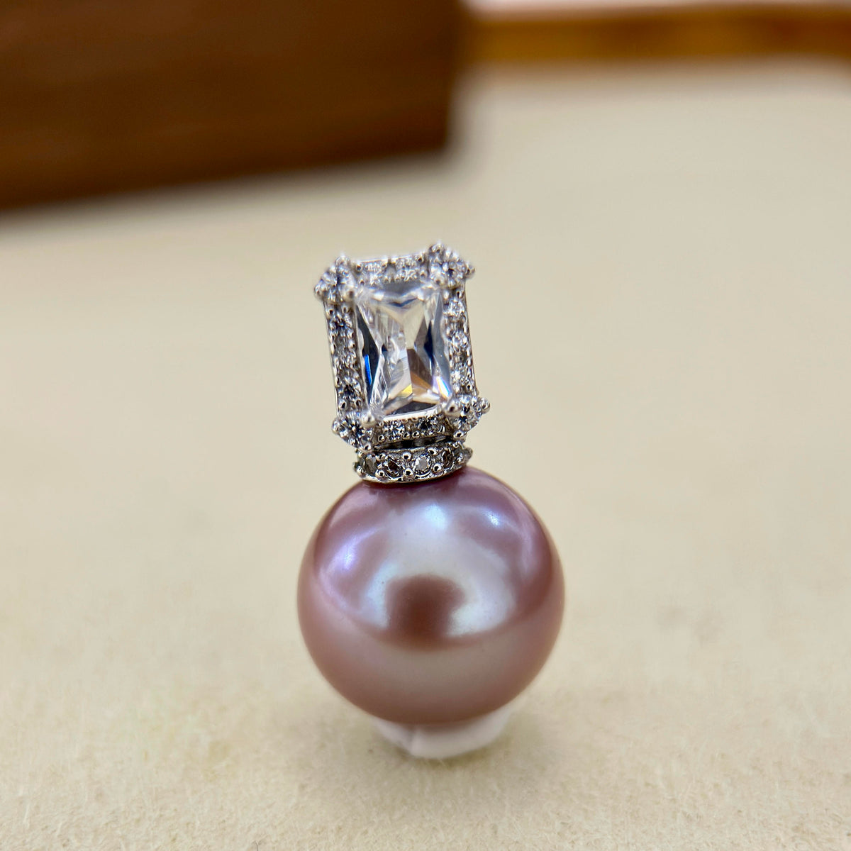 13mm Deep Purple Pearl Pendant