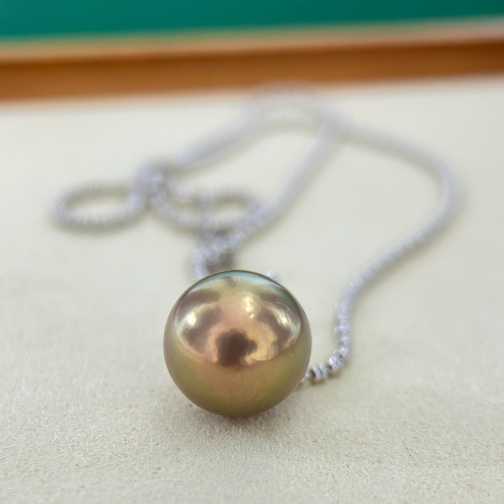 14.5mm Flaming Sun Multicolor Pearl Necklace - Unisex Jewelry