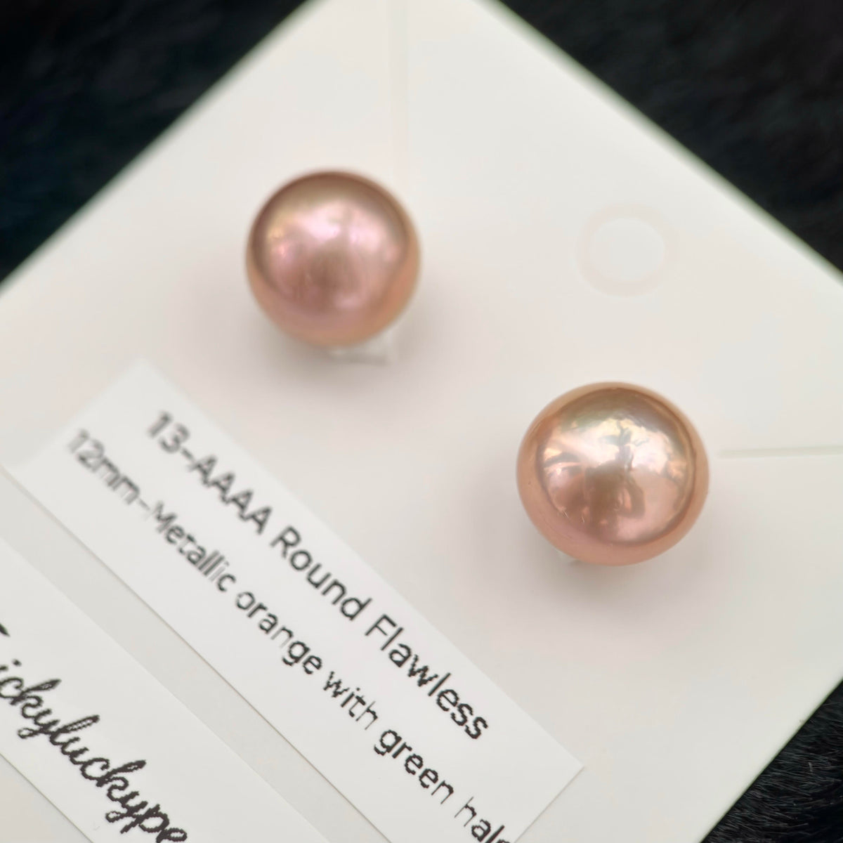 Natural Freshwater Pearl Stud Earrings | 10–13mm Pink, Purple & Metallic Pearls | Choose Your Pair