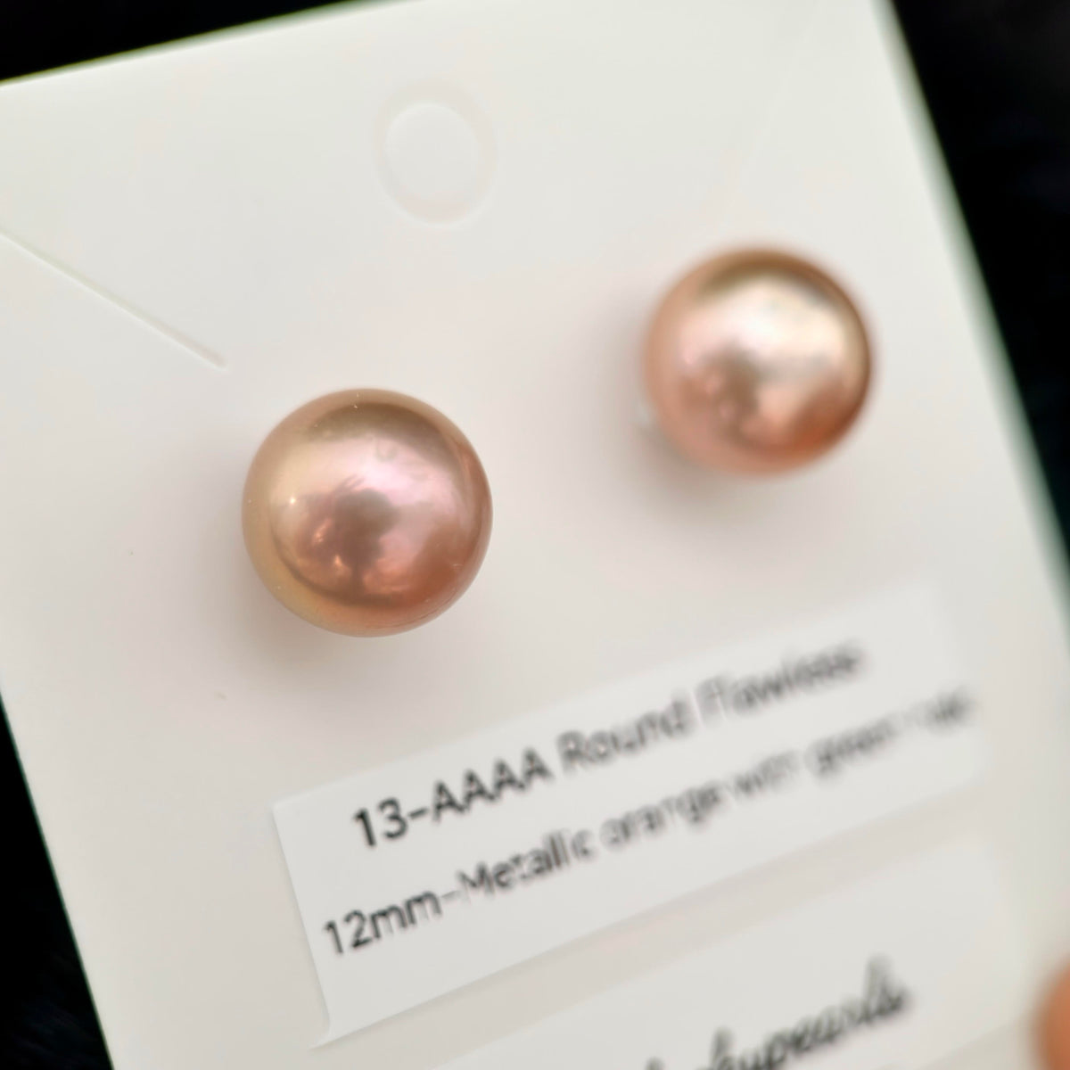 Natural Freshwater Pearl Stud Earrings | 10–13mm Pink, Purple & Metallic Pearls | Choose Your Pair