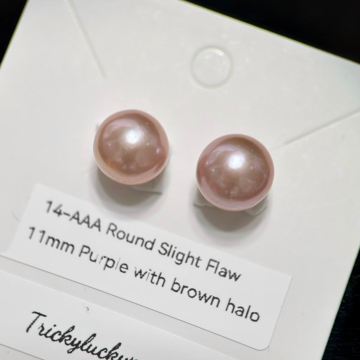 Natural Freshwater Pearl Stud Earrings | 10–13mm Pink, Purple & Metallic Pearls | Choose Your Pair