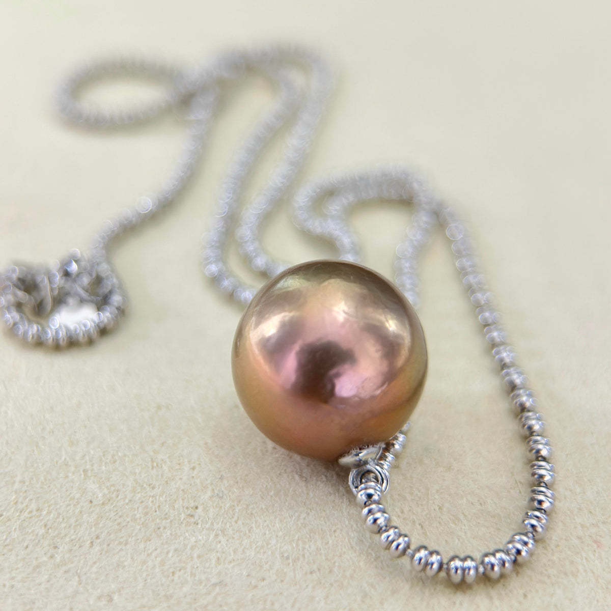 14.5mm Flaming Sun Multicolor Pearl Necklace - Unisex Jewelry