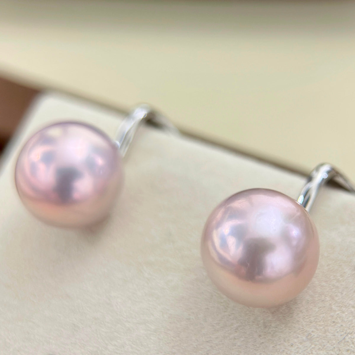 12mm Soft Pink Pearl Clip-On Earrings
