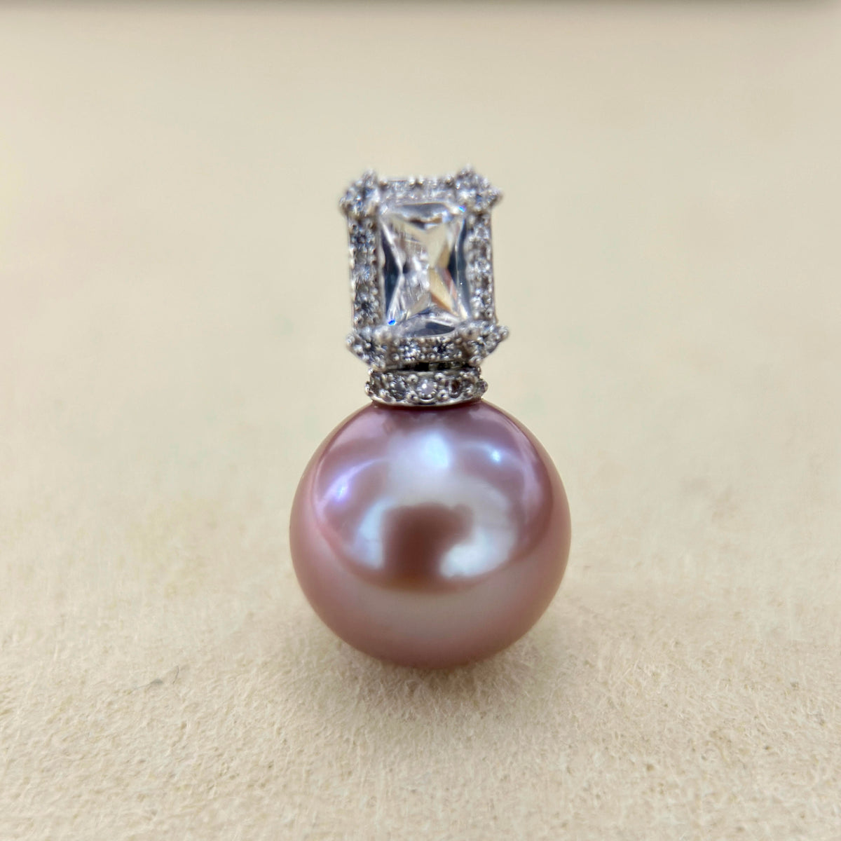 13mm Deep Purple Pearl Pendant