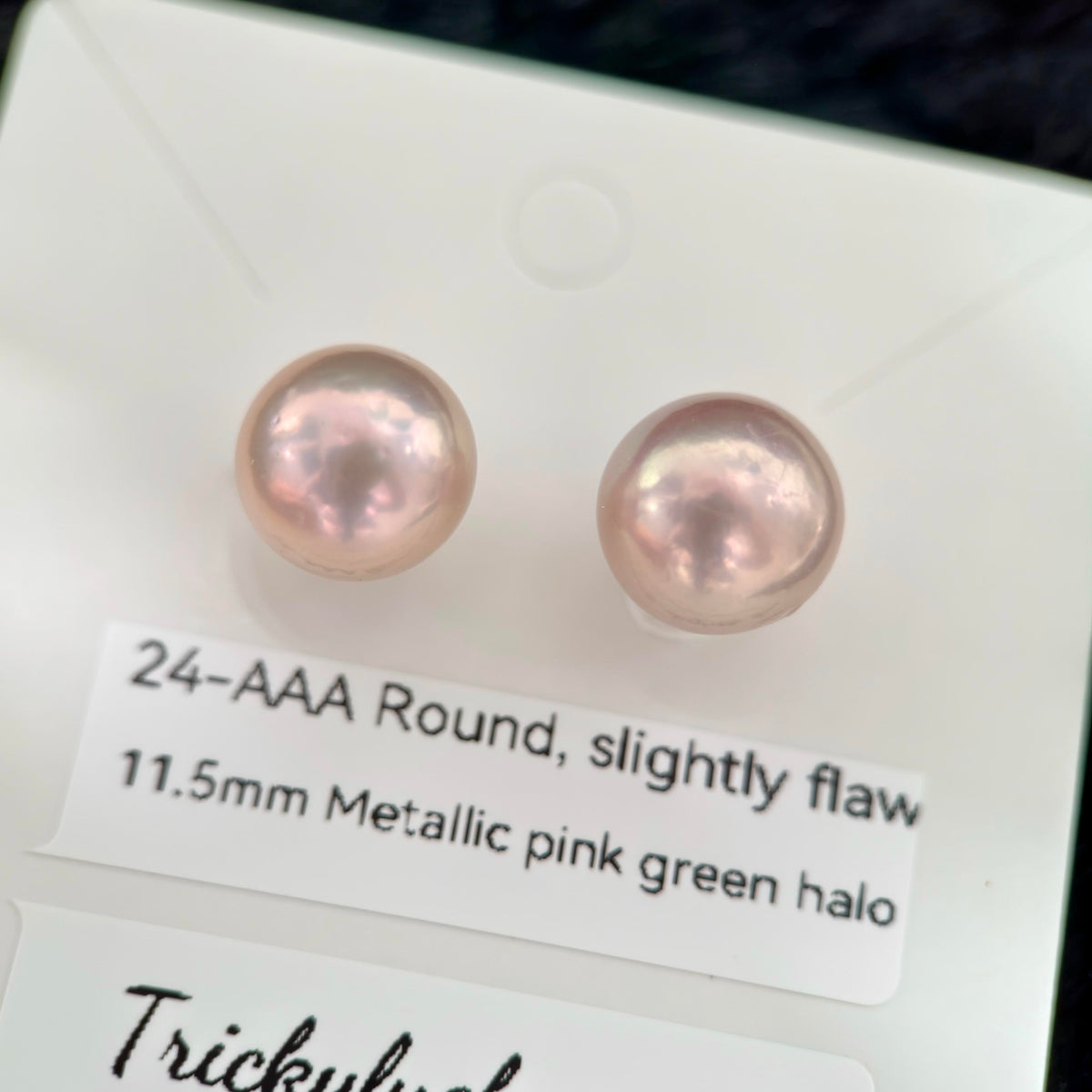 Natural Freshwater Pearl Stud Earrings | 10–13mm Pink, Purple & Metallic Pearls | Choose Your Pair