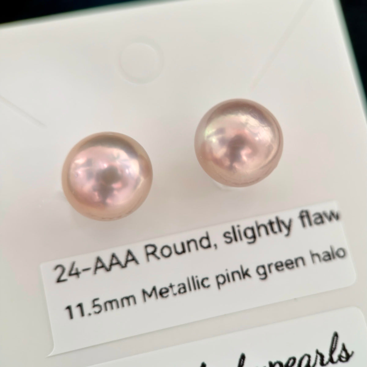 Natural Freshwater Pearl Stud Earrings | 10–13mm Pink, Purple & Metallic Pearls | Choose Your Pair