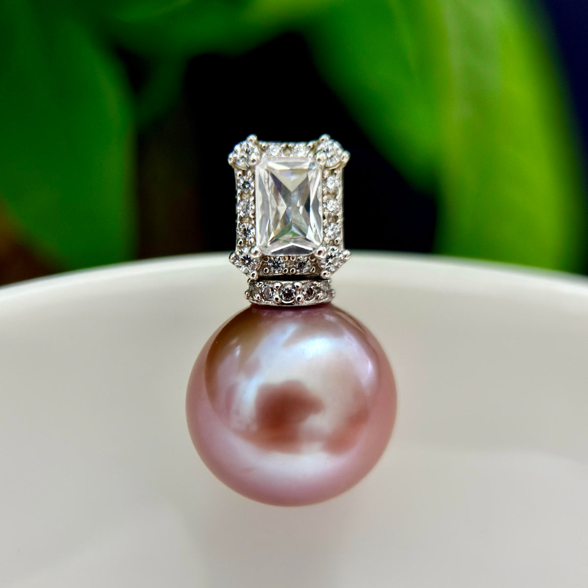 13mm Deep Purple Pearl Pendant