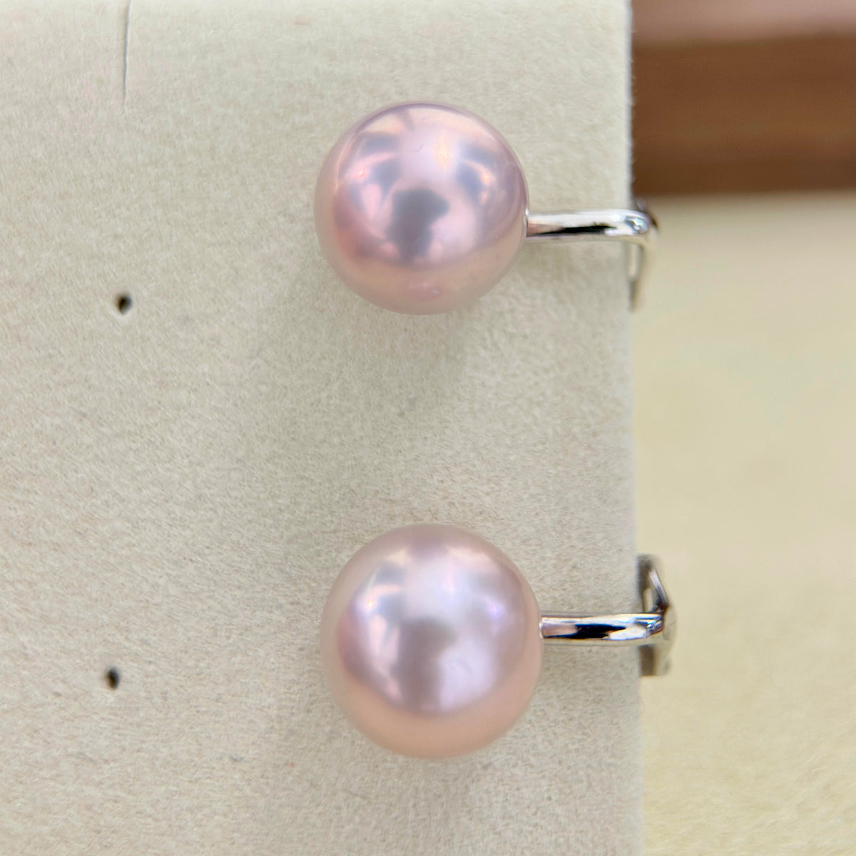 12mm Soft Pink Pearl Clip-On Earrings