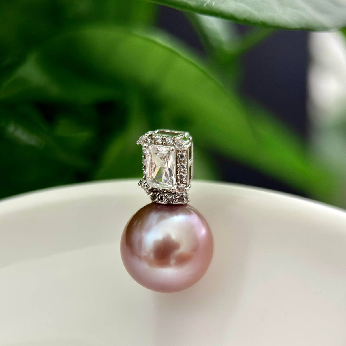 13mm Deep Purple Pearl Pendant
