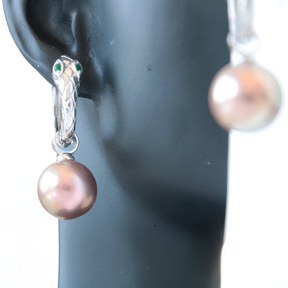 Spirit Snake Pearl Earrings