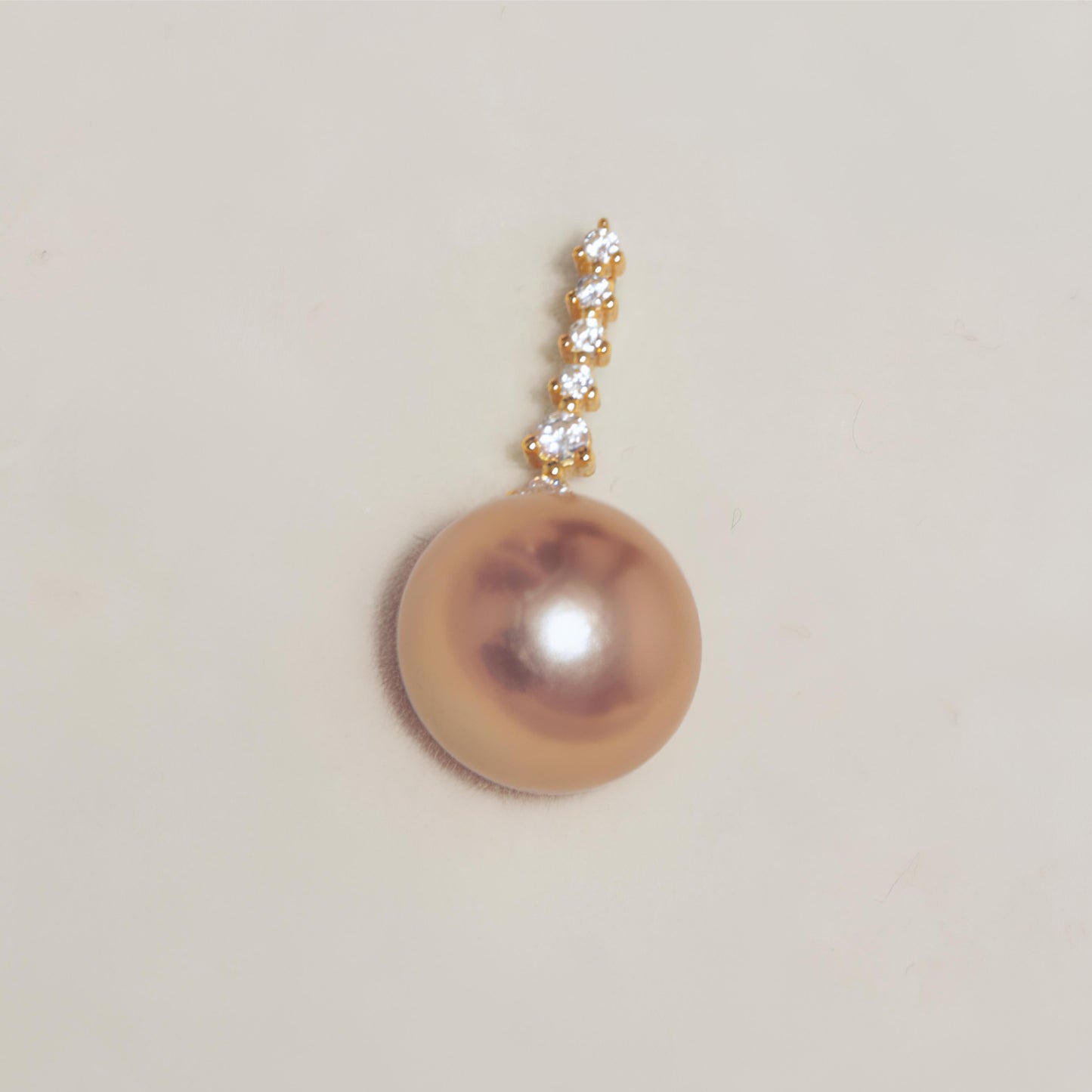 Spiritual Diamond Pearl Necklace Pendant