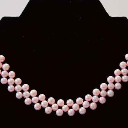 Pink Punk Pearl Necklace