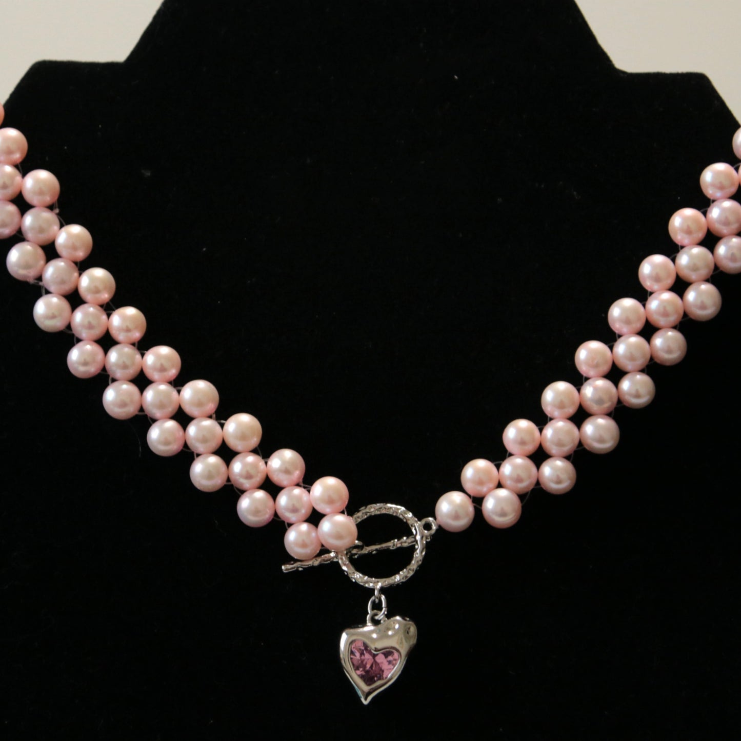 Pink Punk Pearl Necklace