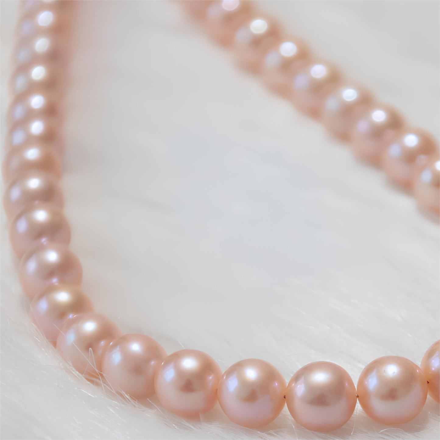 Natural Orange Pearls Necklace