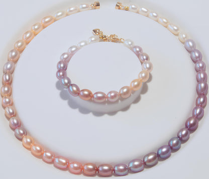 Gradient Rainbow Pearl Set