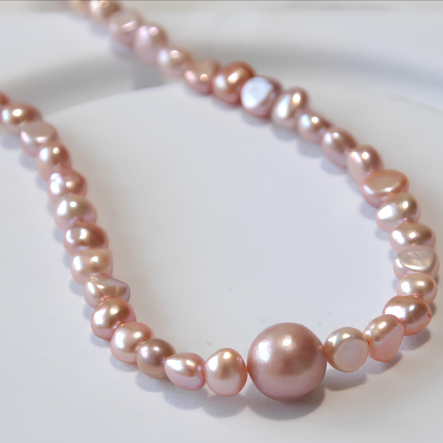 Stone Pearl Necklace