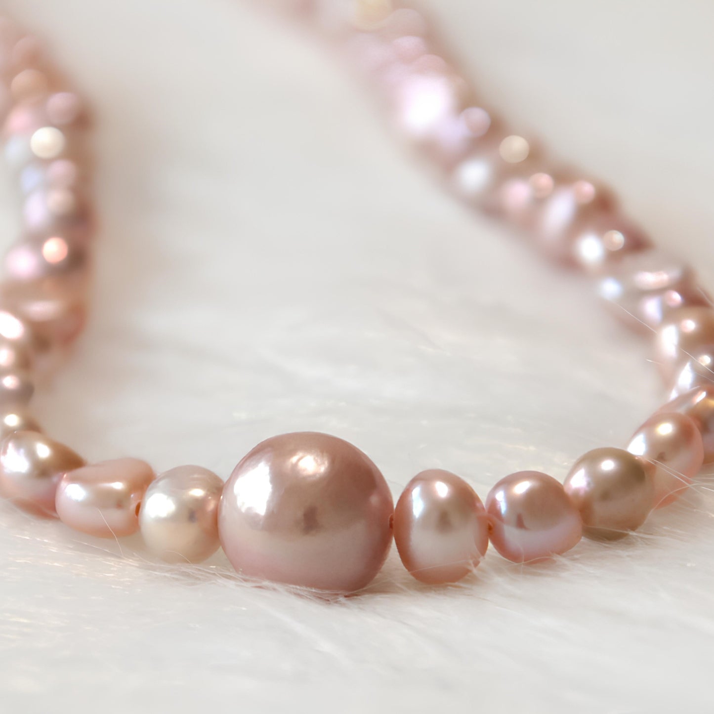 Stone Pearl Necklace