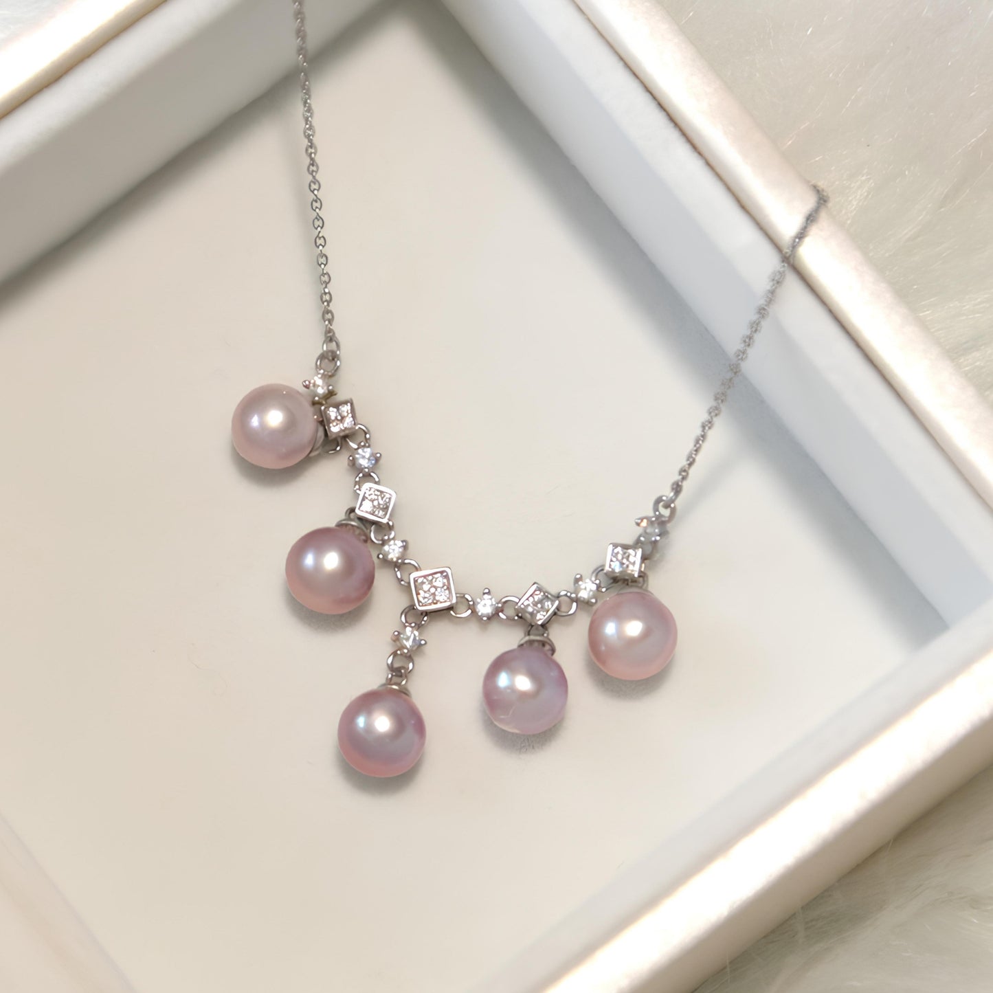 Purple Symphony Pearl Necklace