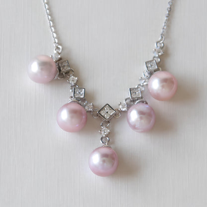 Purple Symphony Pearl Necklace