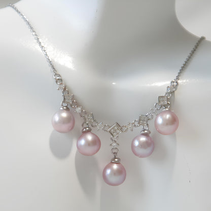 Purple Symphony Pearl Necklace