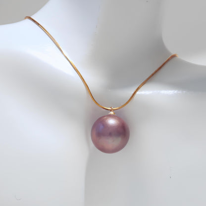 Gradient Purple Pearl Necklace