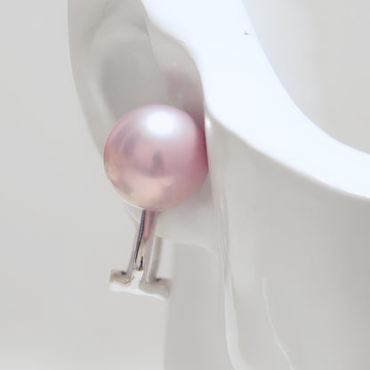 Pink Pearl Earrings Clips-on