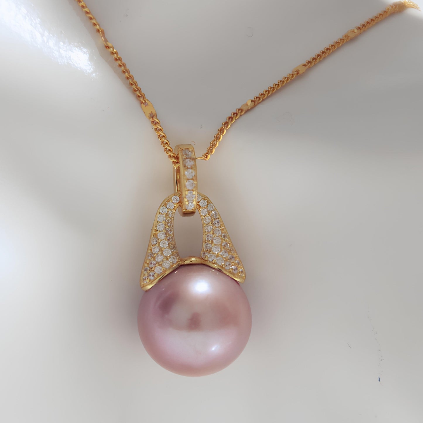 Jumbo Purple Pearl Pendant