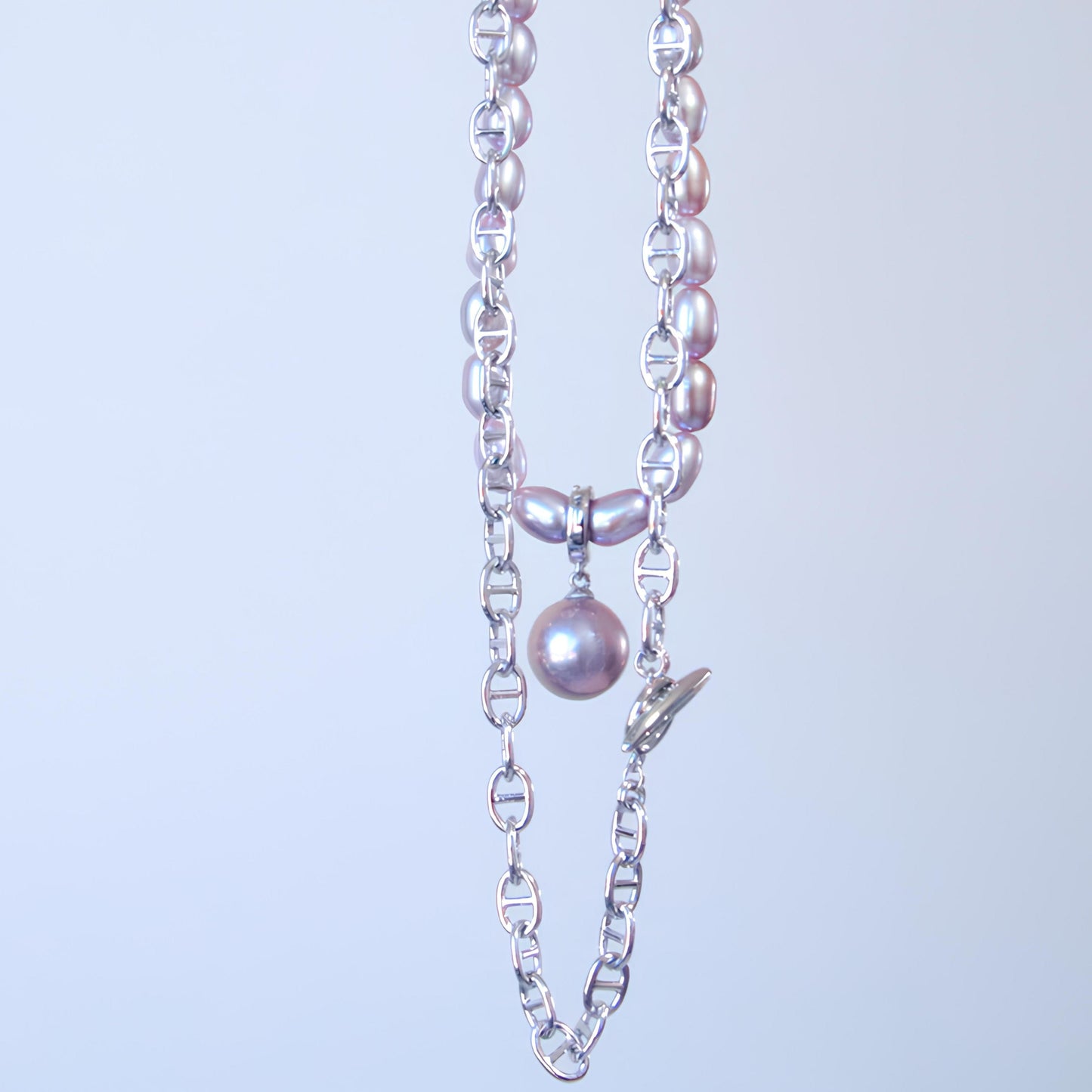 Hippop Style Pearl Necklace