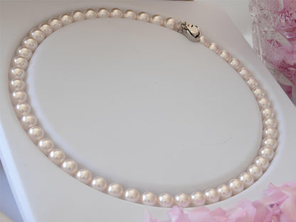 White Artificial Pearls Necklace