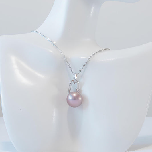 Geometric Pearl Pendant