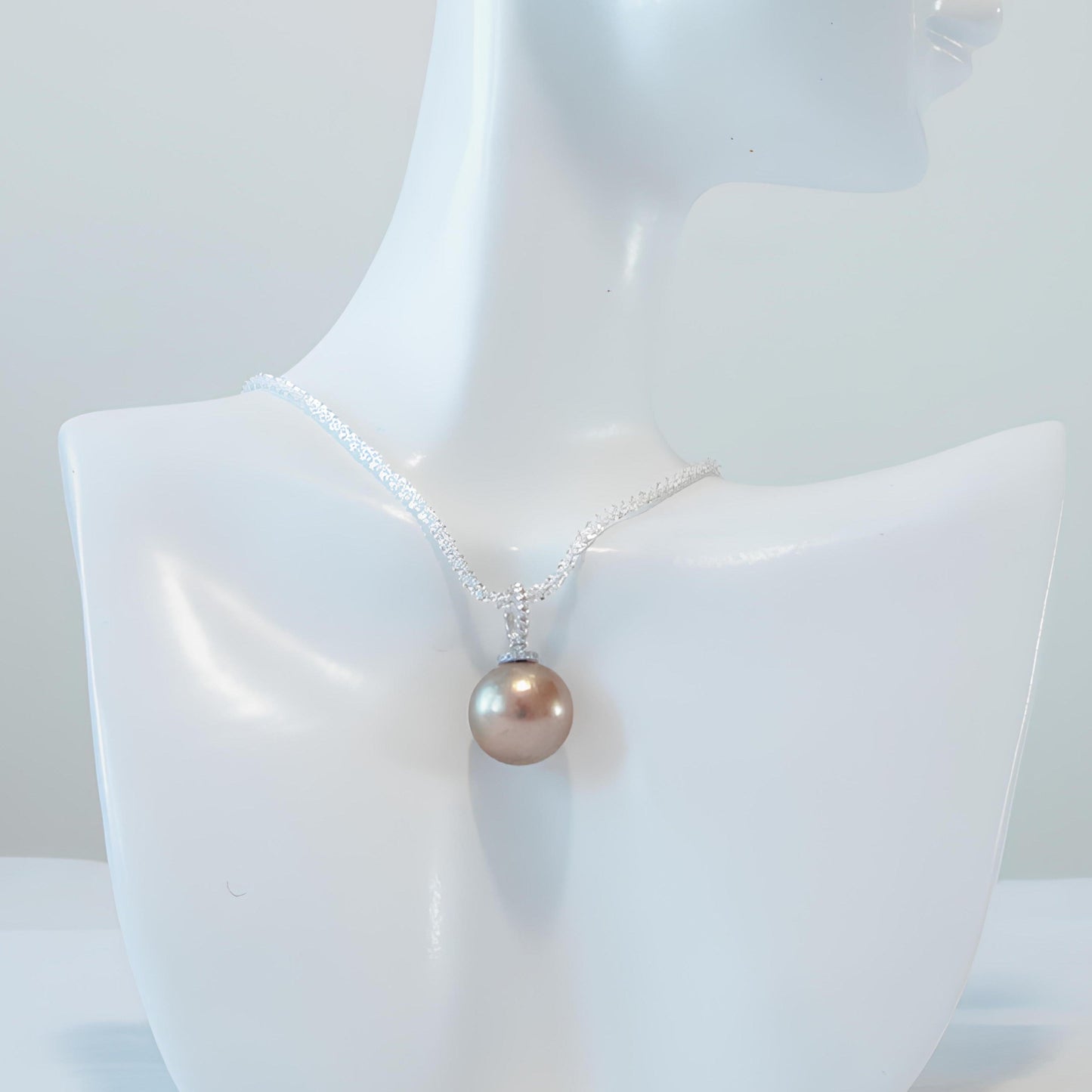 Rainbow natural pearl pendant