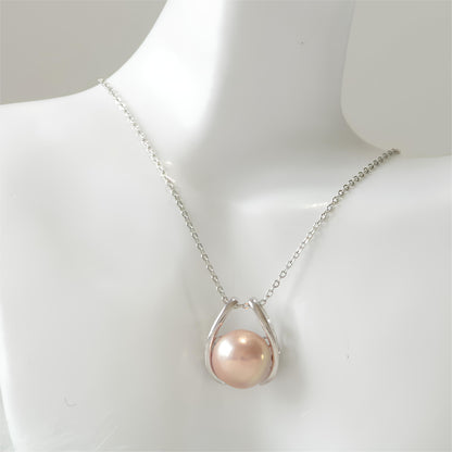 Golden Pearl Necklace Pendant