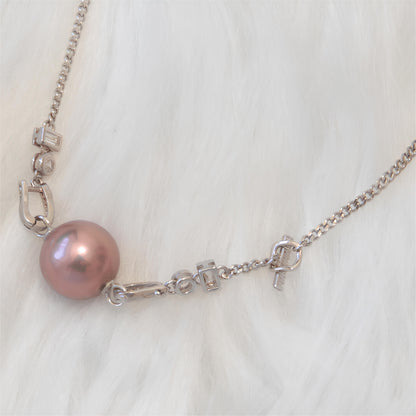 Punk Purple Pearl Necklace