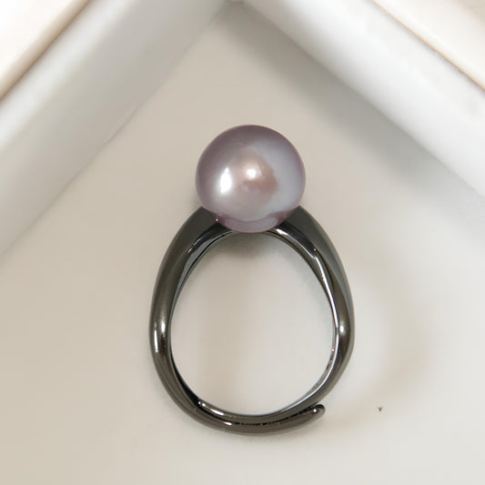 Unique Black and Purple Ring