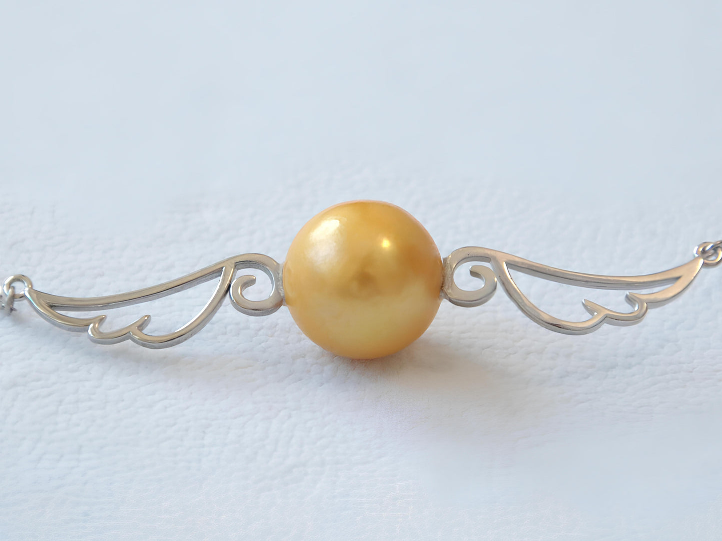 Grotesque Angel Pearl Necklace