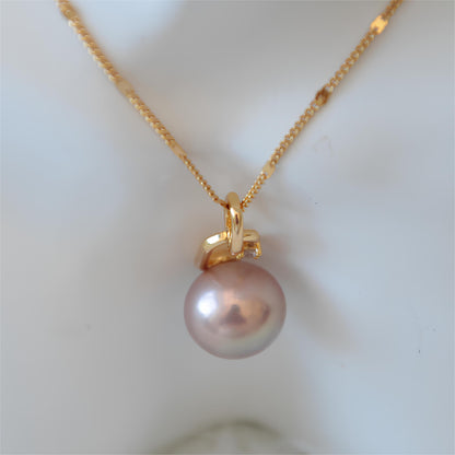 Geometric Pearl Pendant